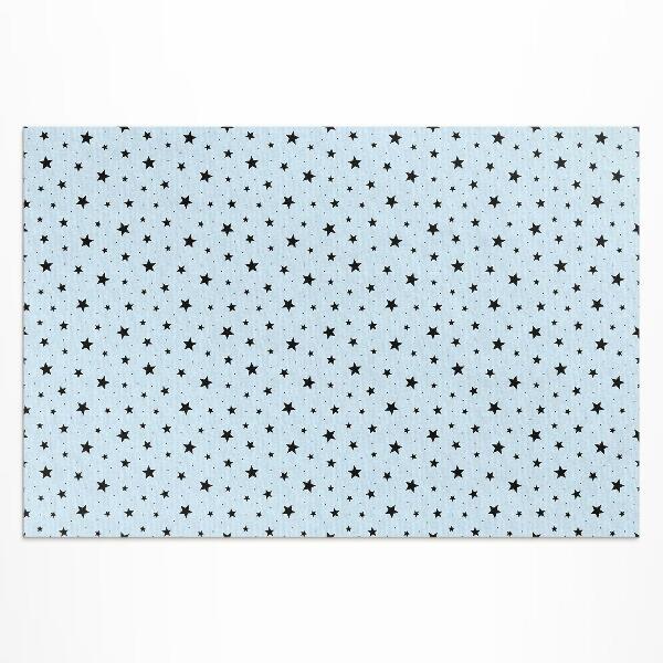 Tapis vinyle d’extérieur L'espace des minuscules étoiles noires