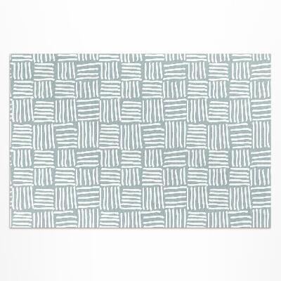 Tapis vinyle d’extérieur Motif minimaliste de tresse bohème