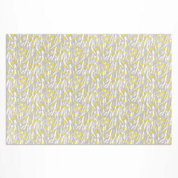 Tapis vinyle d’extérieur Prairie de fleurs sauvages avec de petites fleurs bohèmes