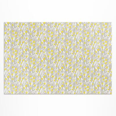 Tapis vinyle d’extérieur Prairie de fleurs sauvages avec de petites fleurs bohèmes