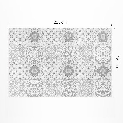 Tapis vinyle d’extérieur Carreaux décoratifs, mosaïque à la mode