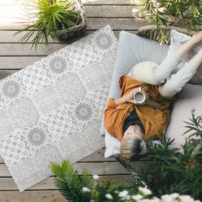 Tapis vinyle d’extérieur Carreaux décoratifs, mosaïque à la mode