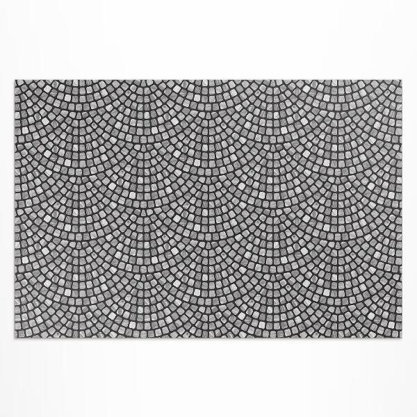 Tapis vinyle d’extérieur Mosaïque fine en pierre