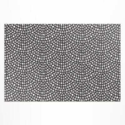 Tapis vinyle d’extérieur Mosaïque fine en pierre