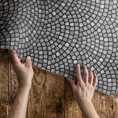 Tapis vinyle d’extérieur Mosaïque fine en pierre