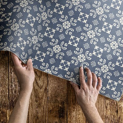 Tapis vinyle d’extérieur Petits ornements dans un style élégant