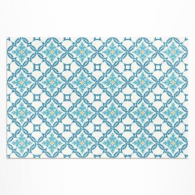 Tapis vinyle d’extérieur Carreaux décoratifs en tissage de chaîne