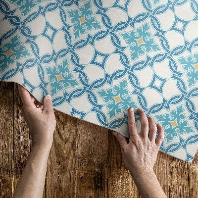 Tapis vinyle d’extérieur Carreaux décoratifs en tissage de chaîne