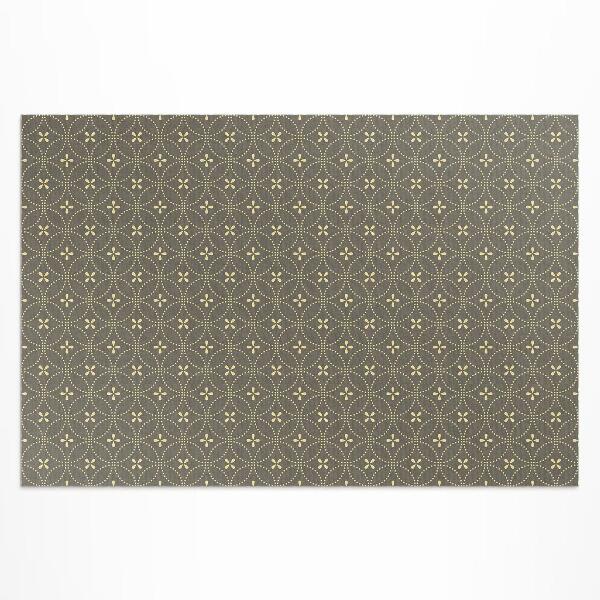 Tapis vinyle d’extérieur Motif à la mode avec des cercles élégants