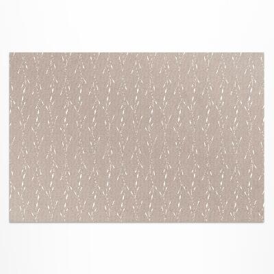 Tapis vinyle d’extérieur Petites feuilles et brindilles bohèmes délicates