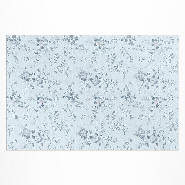 Tapis vinyle d’extérieur Fleurs subtiles peintes dans la prairie