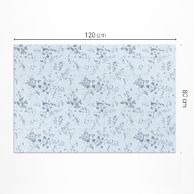 Tapis vinyle d’extérieur Fleurs subtiles peintes dans la prairie
