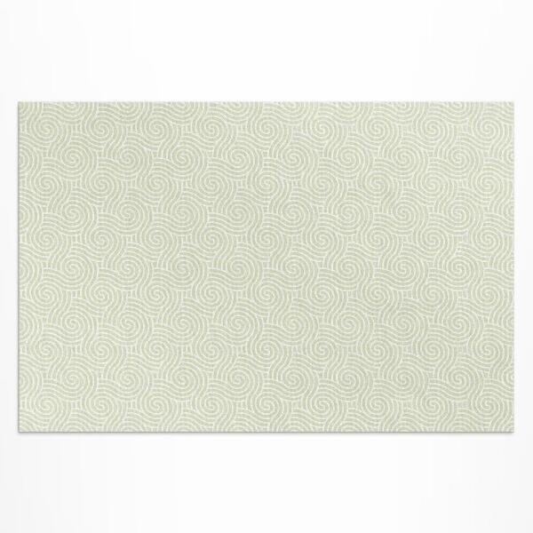 Tapis vinyle d’extérieur Ornement en spirale abstrait de style art déco