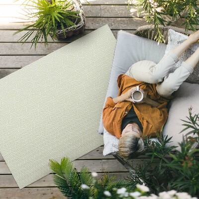 Tapis vinyle d’extérieur Ornement en spirale abstrait de style art déco