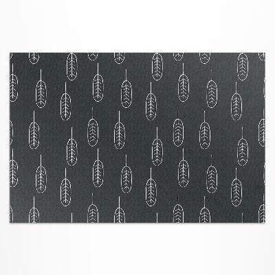 Tapis vinyle d’extérieur Feuilles bohèmes minimalistes