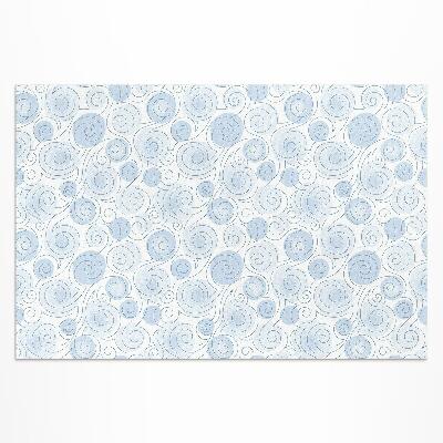 Tapis vinyle d’extérieur Abstraction aquarelle de cercles et de vagues