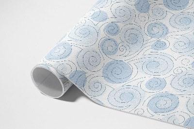 Tapis vinyle d’extérieur Abstraction aquarelle de cercles et de vagues