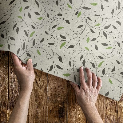 Tapis vinyle d’extérieur Petites feuilles de vignes subtiles