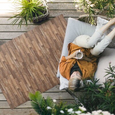 Tapis vinyle d’extérieur Parquet en bois élégant