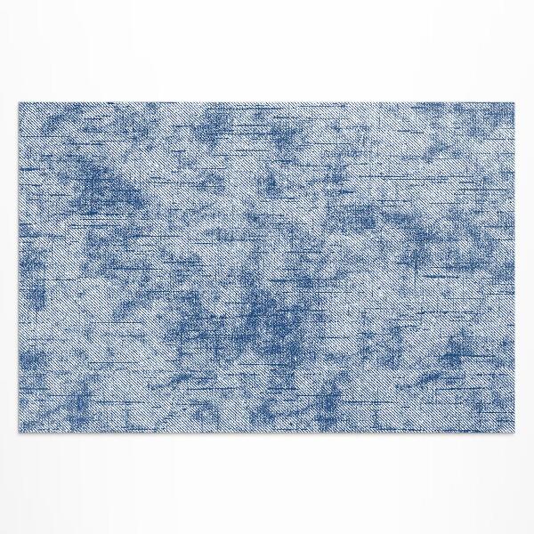 Tapis vinyle d’extérieur Fond en tissu imitation denim
