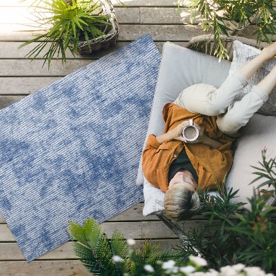 Tapis vinyle d’extérieur Fond en tissu imitation denim