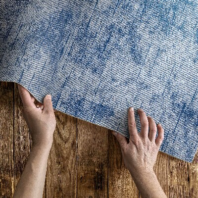 Tapis vinyle d’extérieur Fond en tissu imitation denim