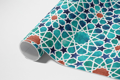 Tapis vinyle d’extérieur Belle mosaïque avec des étoiles