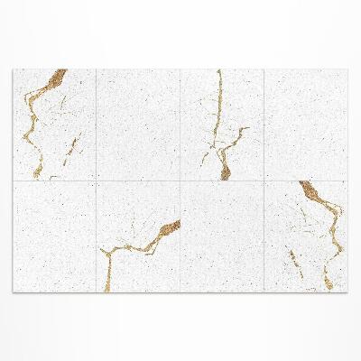 Tapis vinyle d’extérieur Dalles de pierre en marbre élégantes