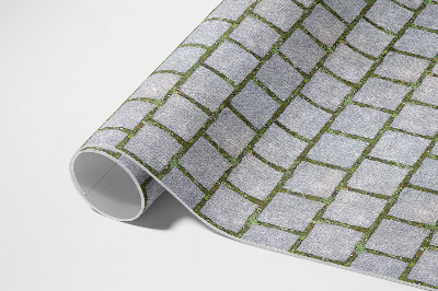 Tapis vinyle d’extérieur Chemin de pierre avec de la mousse
