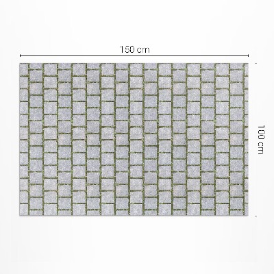 Tapis vinyle d’extérieur Chemin de pierre avec de la mousse