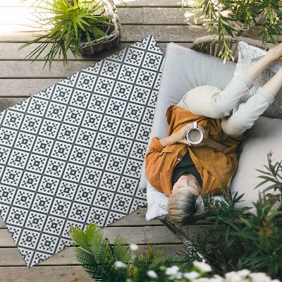 Tapis vinyle d’extérieur Un motif délicat dans un style élégant