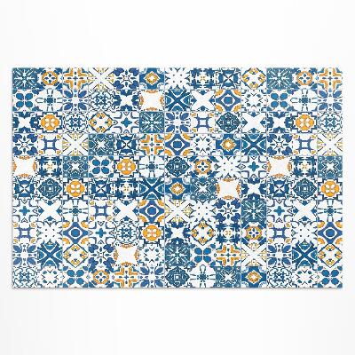 Tapis vinyle d’extérieur Carreaux à motifs mosaïque colorée