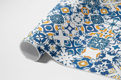 Tapis vinyle d’extérieur Carreaux à motifs mosaïque colorée