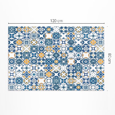 Tapis vinyle d’extérieur Carreaux à motifs mosaïque colorée