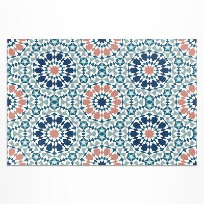 Tapis vinyle d’extérieur Motif géométrique kaléidoscope pastel