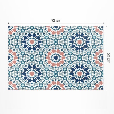 Tapis vinyle d’extérieur Motif géométrique kaléidoscope pastel