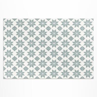 Tapis vinyle d’extérieur Étoiles décoratives petits carreaux