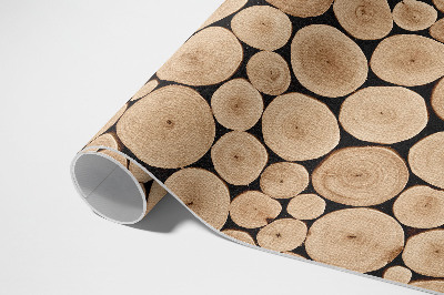 Tapis vinyle d’extérieur Troncs d'arbres piquets en bois