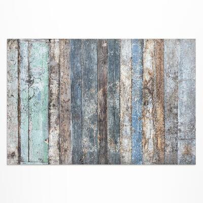 Tapis vinyle d’extérieur Planches de bois déchirées vintage