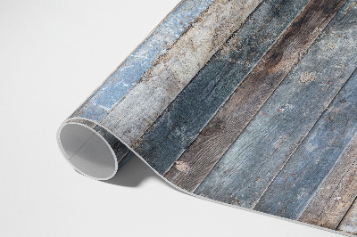 Tapis vinyle d’extérieur Planches de bois déchirées vintage