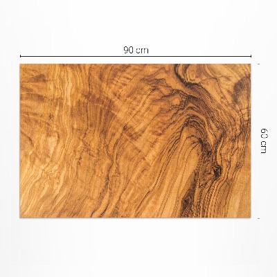 Tapis vinyle d’extérieur Formes dans une planche texturée en bois