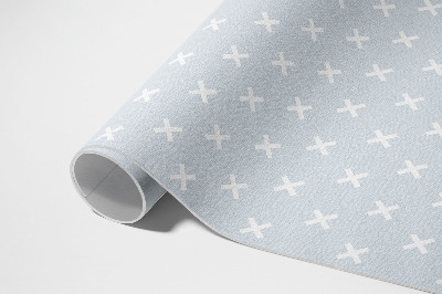 Tapis vinyle d’extérieur Motif minimaliste de croix lumineuses