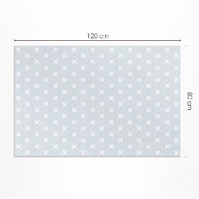 Tapis vinyle d’extérieur Motif minimaliste de croix lumineuses