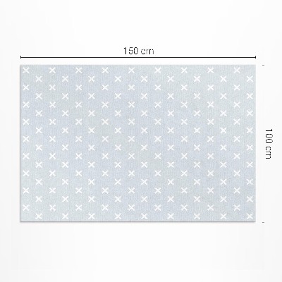Tapis vinyle d’extérieur Motif minimaliste de croix lumineuses
