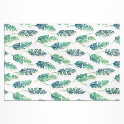 Tapis vinyle d’extérieur Plumes bohèmes dans un style délicat