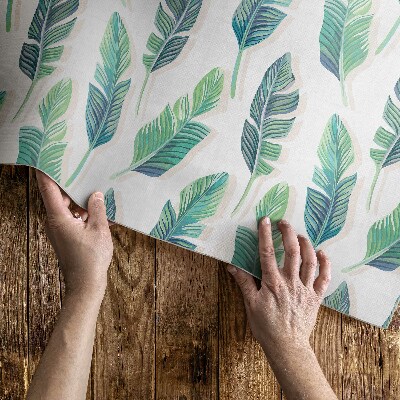 Tapis vinyle d’extérieur Plumes bohèmes dans un style délicat