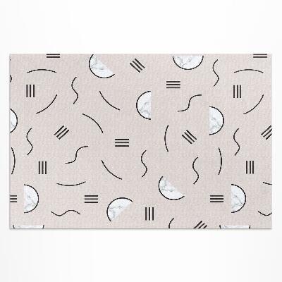 Tapis vinyle d’extérieur Formes abstraites de style bohème