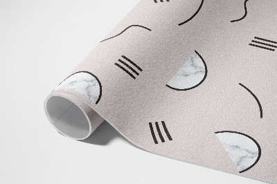 Tapis vinyle d’extérieur Formes abstraites de style bohème