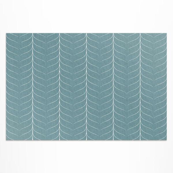 Tapis vinyle d’extérieur Motif à chevrons linéaire et minimaliste