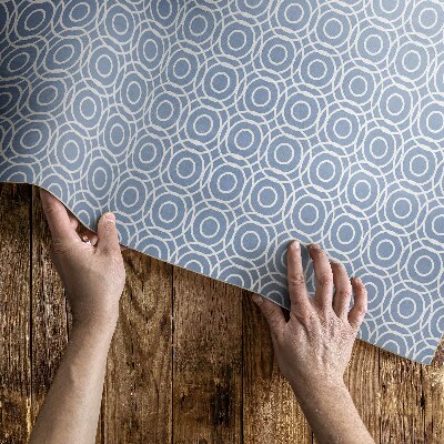 Tapis vinyle d’extérieur Mosaïque de petits cercles de style grec